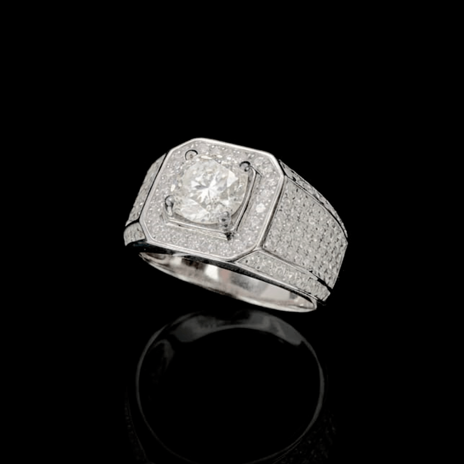 ANILLOS DE PLATA CON MOISSANITA - Lion Luxury