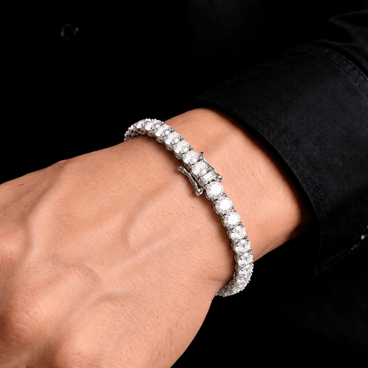 Pulsera de Plata con Moissanita