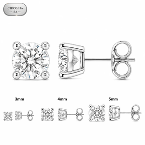 Arete Aureon 3mm/4mm/5mm - Plata 925 * Circonia 5A