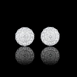 Arete Essencial 9mm - Plata 925 * Moissanita