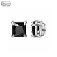 Arete Draco Imantado 6mm/8mm - Acero Silver 316L * Circonia Black 5A
