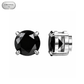 Arete Zeus Imantado 6mm/8mm - Acero Silver 316L * Circonia Black 5A