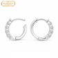 Arete Monarch 12mm - Plata 925 con Diamantes de Laboratorio Certificados por IGI