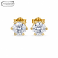 Arete Diamond 5mm - Plata 925 * Moissanita