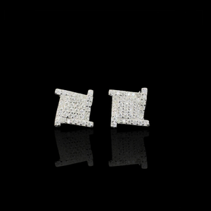 Arete Real Shine 8mm - Plata 925 * Moissanita
