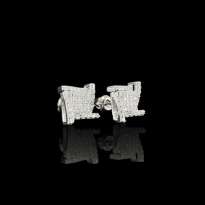 Arete Real Shine 8mm - Plata 925 * Moissanita