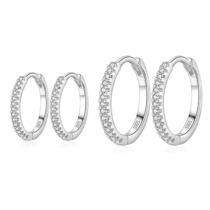 Arete Omega 12mm/14mm - Plata 925 * Circonia 5A
