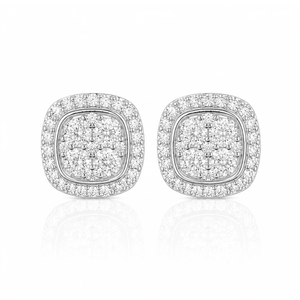 Moiss Flex 10mm Earring - 925 Silver * Moissanite
