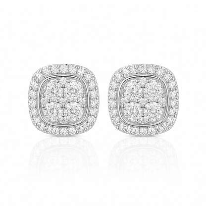 Moiss Flex 10mm Earring - 925 Silver * Moissanite