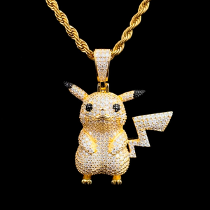 Collar Pikachu Diamond - Plata 925 * Moissanita