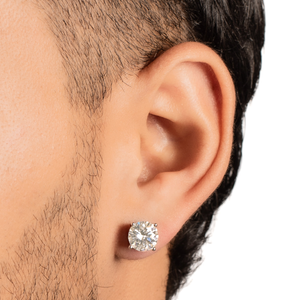 Arete Diamond 9mm - Plata 925 * Moissanita
