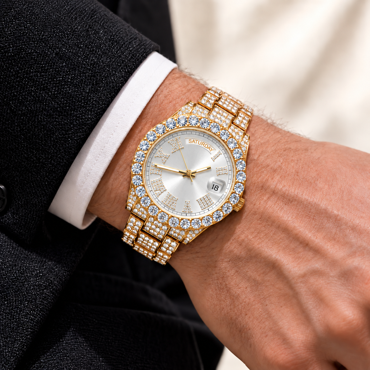 Reloj Imperial Gold – Acero 316L con Circonia 5A