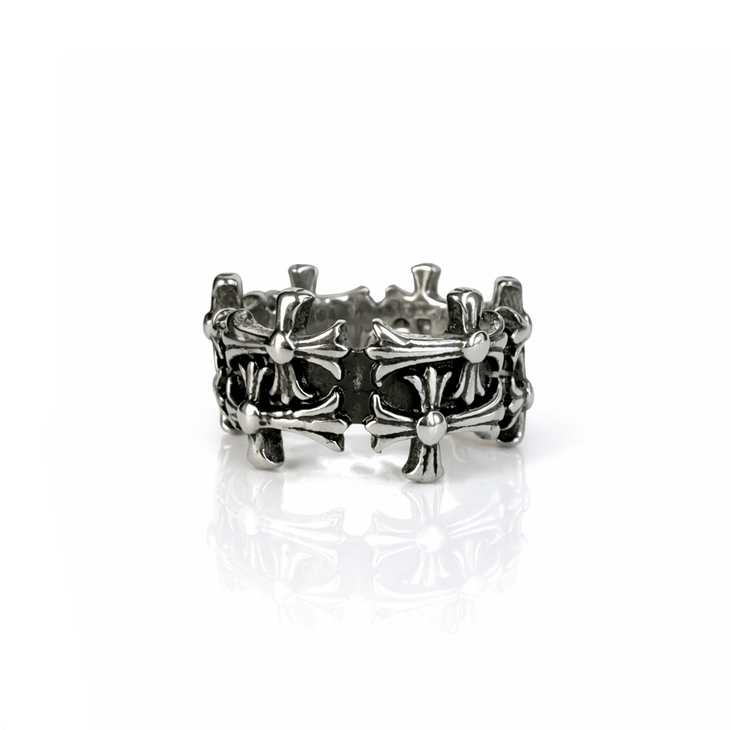Anillo Crown of Crosses 12.5mm – detalle 4