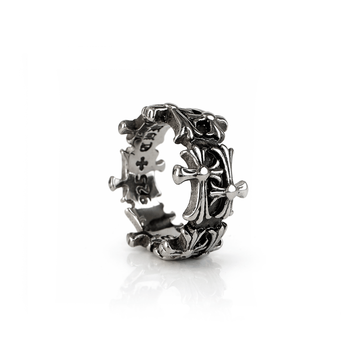 Anillo Crown of Crosses 12.5mm – detalle 3