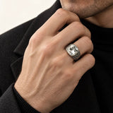 Anillo Hero – Acero 316L con Circonia 5A