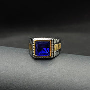Anillo Blue Magic – Acero 316L con Circonia 5A – detalle 2