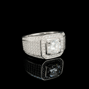Anillo King – Plata 925 con Moissanita – detalle 3