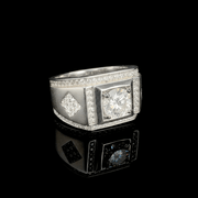 Anillo GeoLux – Plata 925 con Moissanita – detalle 4