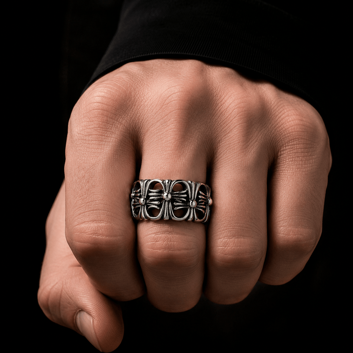 Anillo Cross of Thrones 11.5mm | Lion Luxury