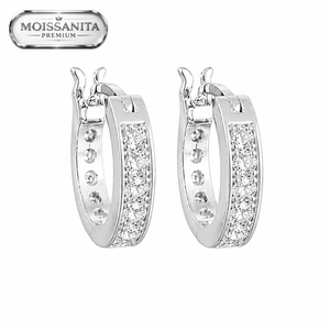 Arete Arc 13mm - Plata 925 * Moissanita