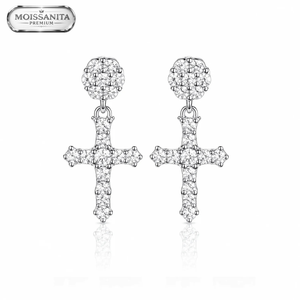 Arete Cruxis 17mm - Plata 925 * Moissanita