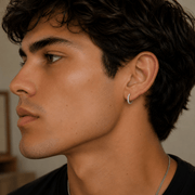 Arete Omega 12mm/14mm – Plata 925 con Circonia 5A – detalle 3