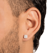 Arete Phoenix 7mm – Plata 925 con Moissanita – detalle 9