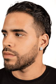 Arete Brilliance 10.5mm – Plata 925 con Moissanita – detalle 3