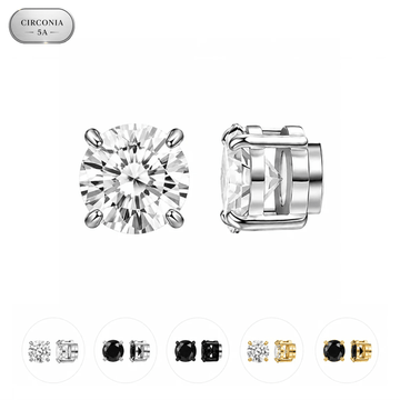 Arete Zeus Imantado 6mm/8mm – Acero 316L con Circonia 5A | Lion Luxury