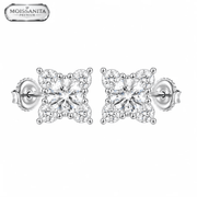 Arete Prestelle 7mm – Plata 925 con Moissanita | Lion Luxury