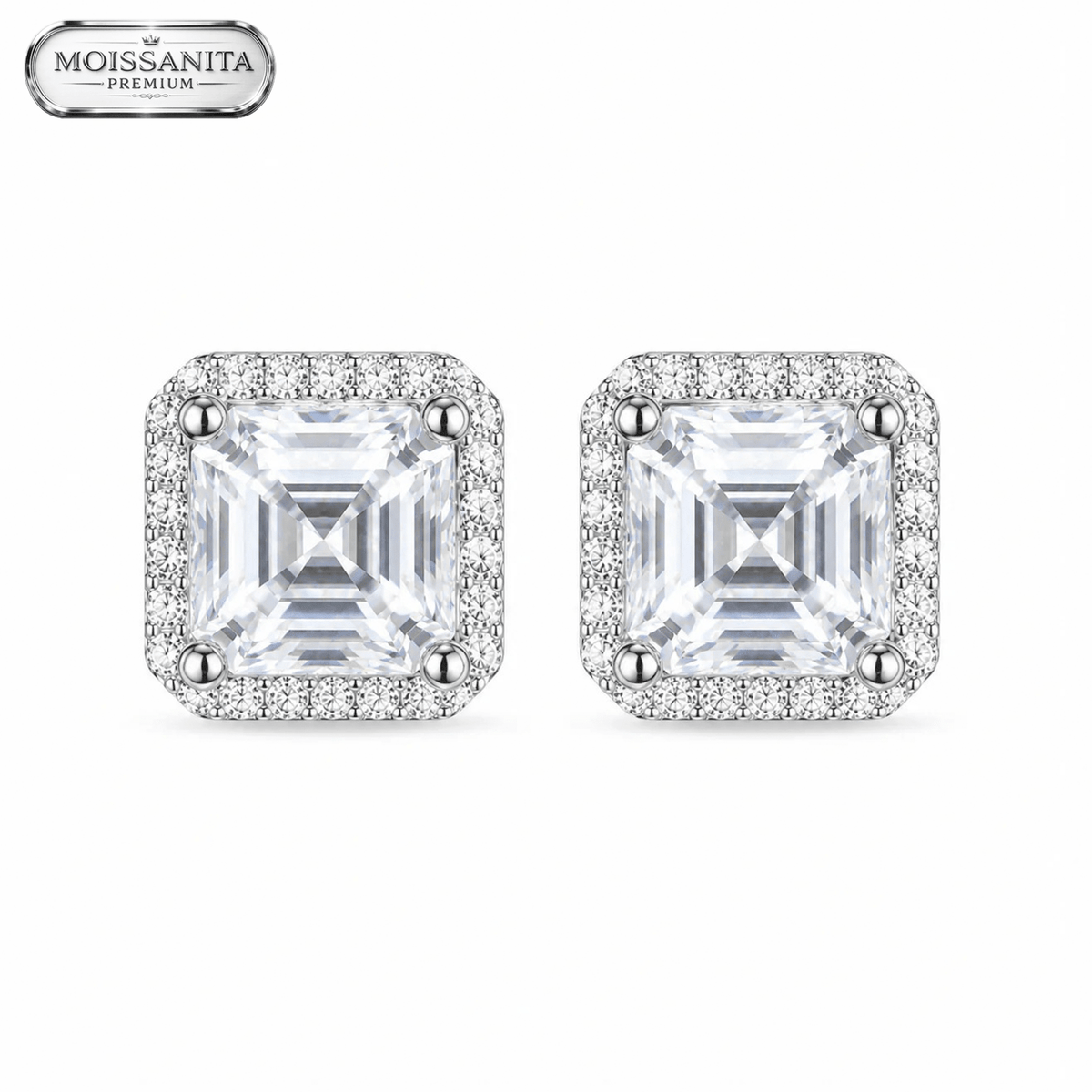 Arete Lumenis 9mm – Plata 925 con Moissanita | Lion Luxury