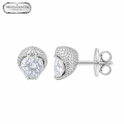 Arete Uroboros 6mm – Plata 925 con Moissanita | Lion Luxury