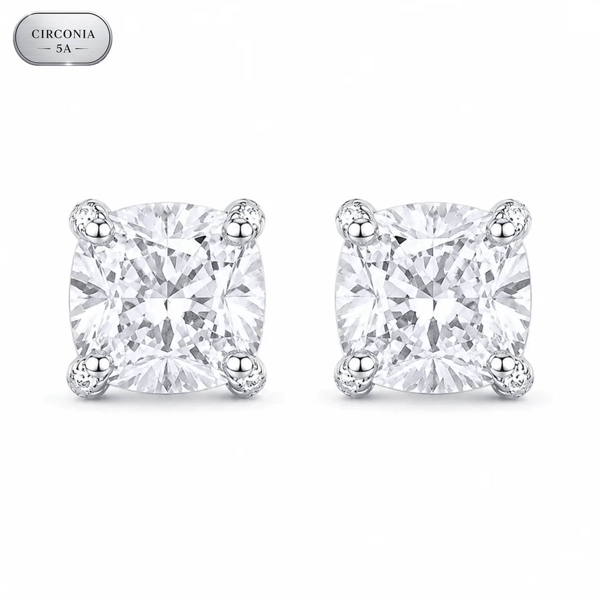 Arete King 9mm – Plata 925 con Circonia 5A | Lion Luxury
