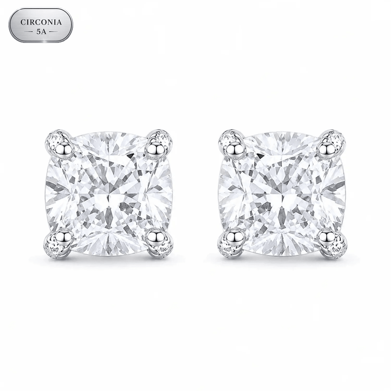 Arete King 9mm – Plata 925 con Circonia 5A | Lion Luxury