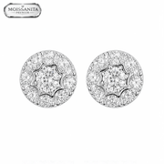 Arete Star Shine 10mm – Plata 925 con Moissanita | Lion Luxury