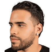 Arete Diamond 9mm – Plata 925 con Moissanita – detalle 3