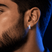 Arete Dominium 14mm – Plata 925 con Moissanita – detalle 2