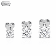 Arete Aureon 3mm/4mm/5mm – Plata 925 con Circonia 5A | Lion Luxury