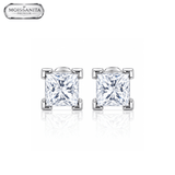 Arete Splendor 6mm – Plata 925 con Moissanita