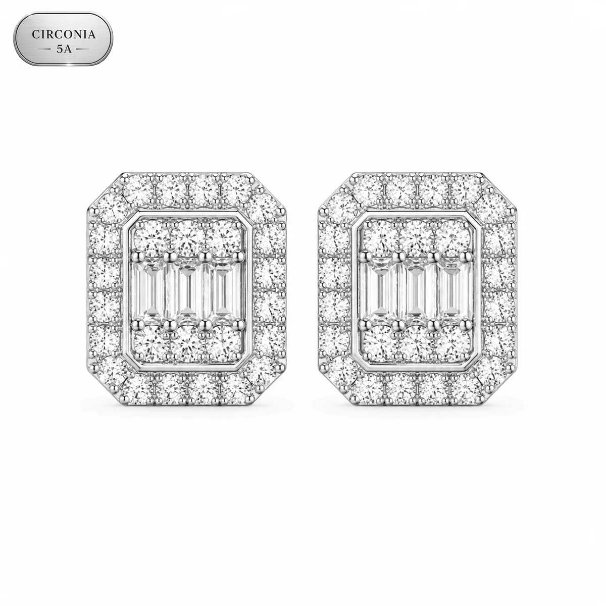 Arete Estrata 11mm – Plata 925 con Circonia 5A | Lion Luxury