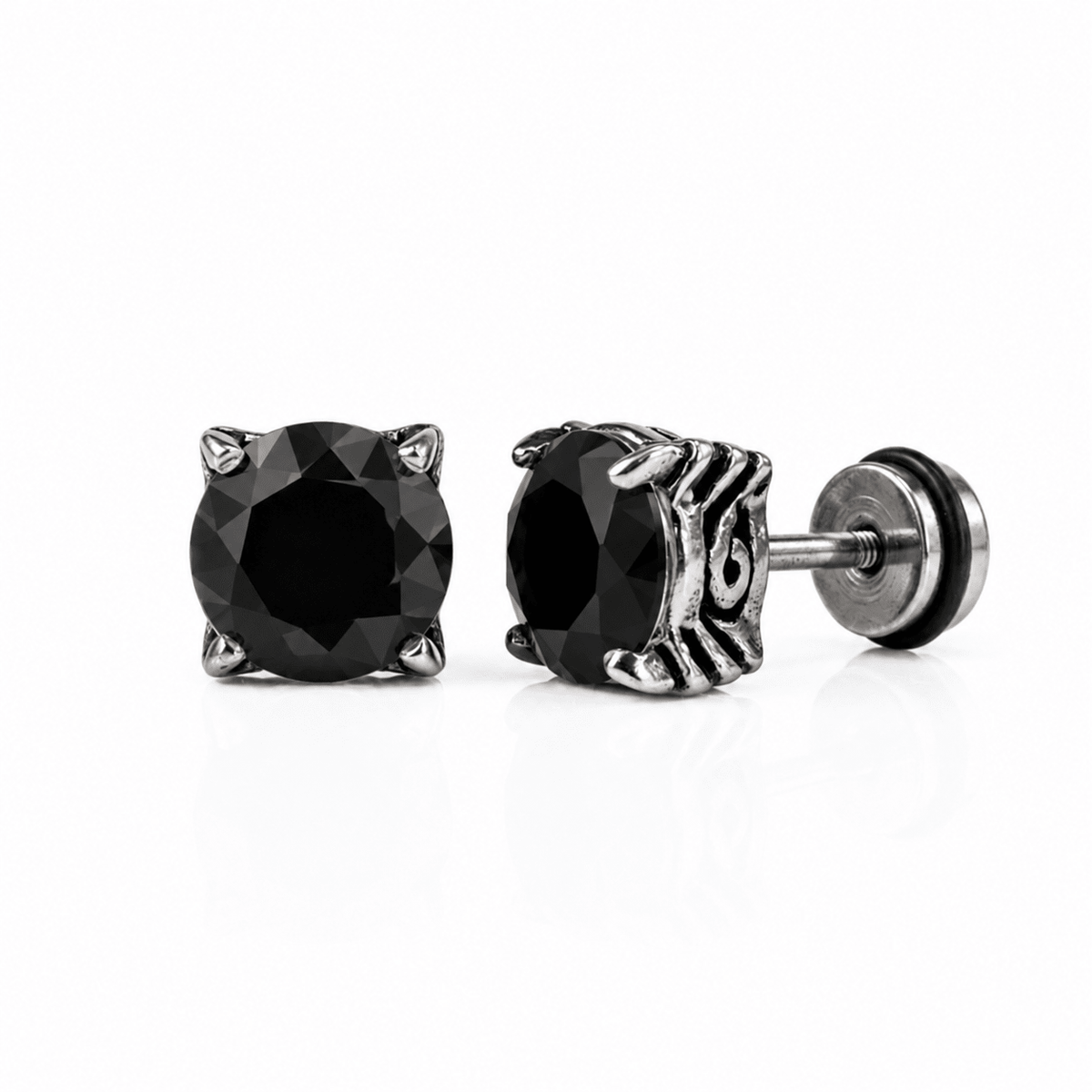Arete Ravenor 8mm – Acero 304L con Circonia 5A | Lion Luxury