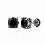 Arete Ravenor 8mm – Acero 304L con Circonia 5A | Lion Luxury