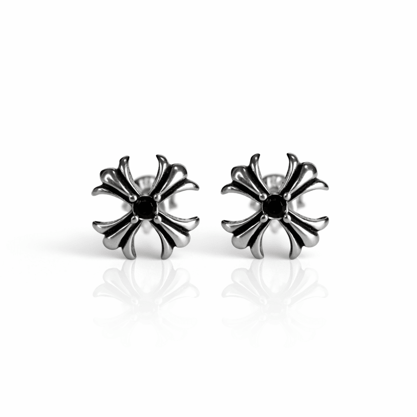 Arete Arcane Cross 8.5mm – Acero 304L con Circonia 5A | Lion Luxury
