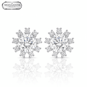 Arete Zenith 9mm – Plata 925 con Moissanita | Lion Luxury