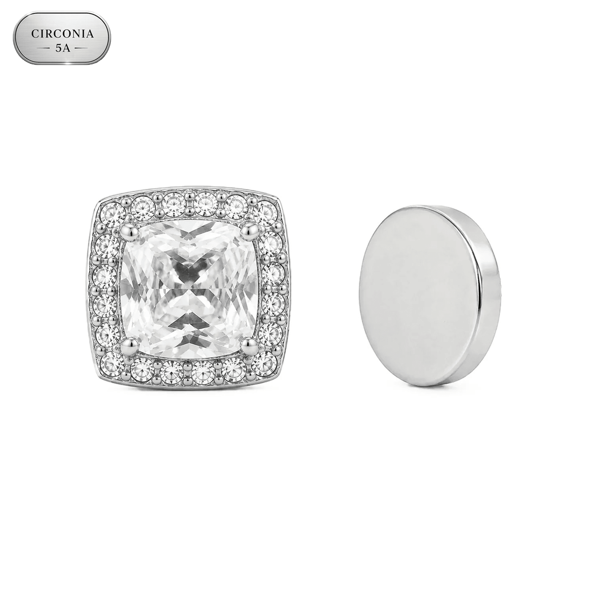 Arete Legion Imantado 10mm – Acero 316L con Circonia 5A | Lion Luxury