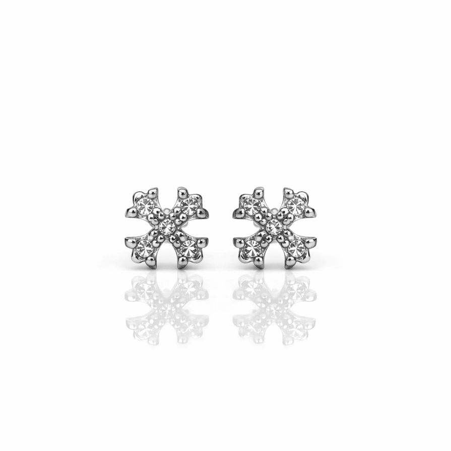 Arete Noctis Krux 6.5mm – Acero 304L con Circonia 5A | Lion Luxury