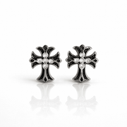 Arete Blade Cross 10.5mm – Acero 304L con Circonia 5A | Lion Luxury