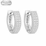Arete Legend 14mm – Plata 925 con Moissanita