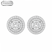 Arete Mole 10mm – Plata 925 con Moissanita | Lion Luxury