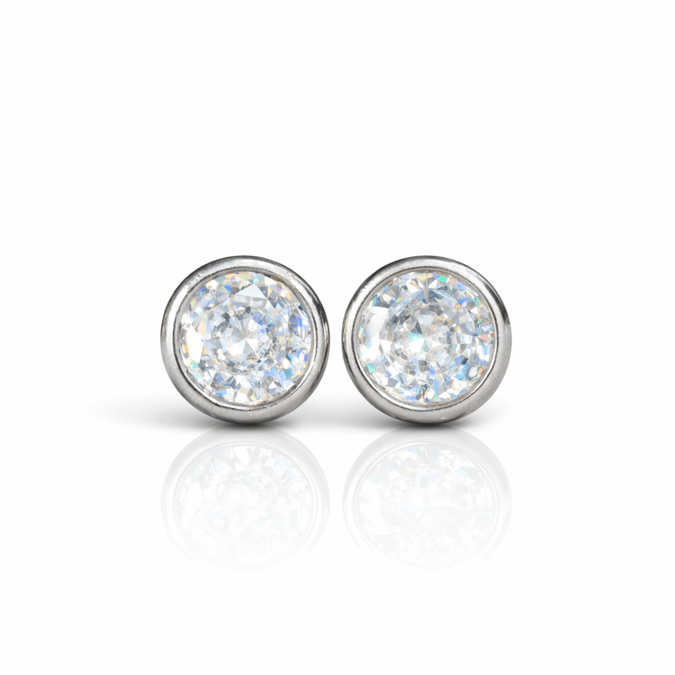 Arete Darkion 9mm – Acero 304L con Circonia 5A | Lion Luxury